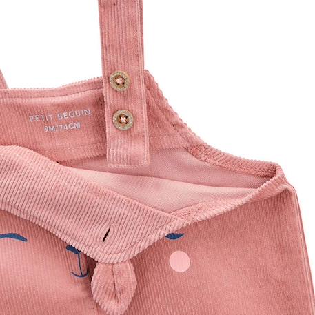 Salopette en velours côtelé bébé fille Rosa ROSE 3 - vertbaudet enfant 