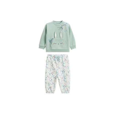 Bébé-Ensemble-Ensemble bébé sweat-shirt et pantalon en molleton MissCerise