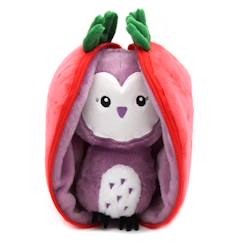 -Les Déglingos - Peluche Flipetz Chouette Fraise - GLOBE TROTOYS