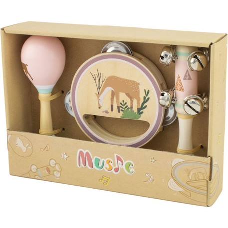 Ulysse - Set musical Cerf MULTICOLORE 2 - vertbaudet enfant 