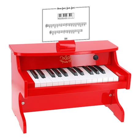 Vilac - E-piano rouge BLANC 2 - vertbaudet enfant 