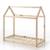 Lit cabane avec sommier en pin massif naturel 70x140 Alva BEIGE 3 - vertbaudet enfant 