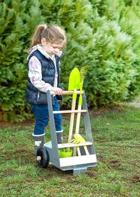 Small foot company - Chariot avec outils de jardin - LEGLER GRIS 3 - vertbaudet enfant 