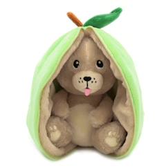 Jouet-Peluche - Les Déglingos - Flipetz Chien Pomme - 2 en 1 - Réversible - Lavable en machine