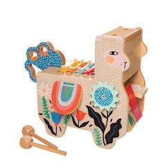 Jouet-Activités artistiques et musicales-Instruments de musique-Manhattan Toy - Lili Lama musical en bois