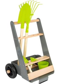 Jouet-Jeux d'imitation-Small foot company - Chariot avec outils de jardin - LEGLER