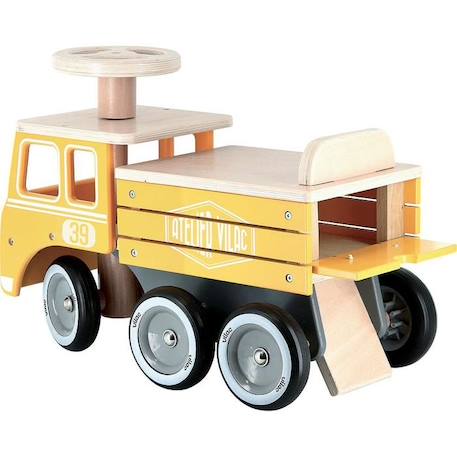 Vilac - Porteur camion de chantier JAUNE 2 - vertbaudet enfant 