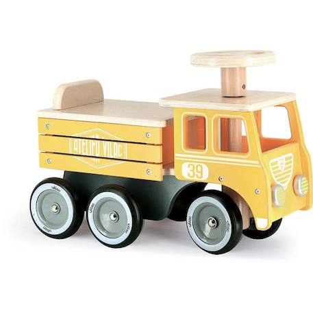 Vilac - Porteur camion de chantier JAUNE 1 - vertbaudet enfant 