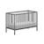 Lit bébé sommier réglable en hauteur hêtre anthracite naturel 60x120 Paola GRIS 2 - vertbaudet enfant 