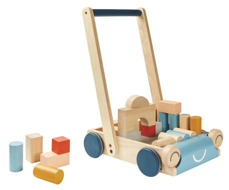 Plan Toys - Chariot de marche Tendresse - TROUSSELIER BEIGE 1 - vertbaudet enfant 