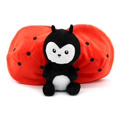 -Les Déglingos - Peluche Flipetz Coccinelle Tomate - GLOBE TROTOYS