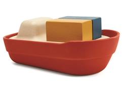 Jouet-Plan Toys - Grand bateau modulable rouge 21 cm - TROUSSELIER