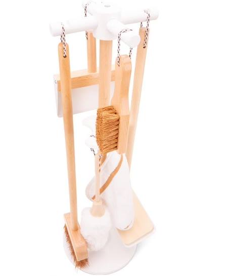 New Classic Toys - Set de ménage en bois BLANC 2 - vertbaudet enfant 