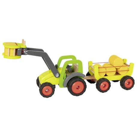 Goki - Tracteur avec remorque à foin - GOLLNEST & KIESEL BLANC 1 - vertbaudet enfant 