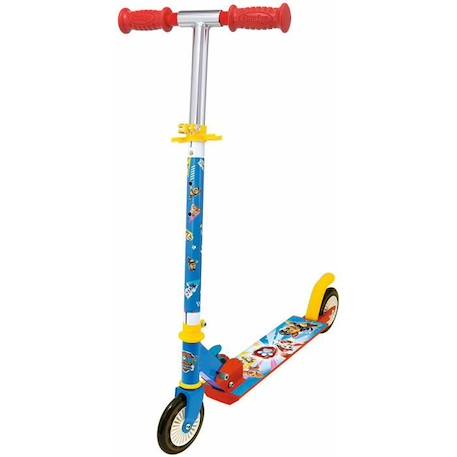 SMOBY - PAT'PATROUILLE Patinette 2 roues pliable - Strucure métale - Guidon réglable BLEU 1 - vertbaudet enfant 