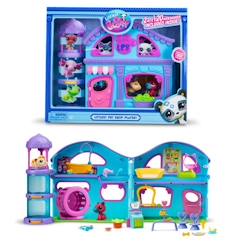 Jouet-Jeux d'imagination-La Grande Maison - BANDAI - Littlest Pet Shop avec 3 pets dont 1 exclusif