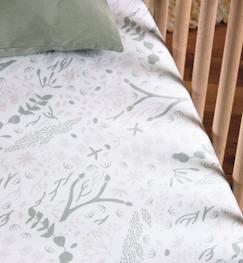 Linge de maison et décoration-Linge de lit bébé-Drap-housse-Drap housse Coton Bio pour Lit bébé Yukari Douceur (Yukari Tilleul - 60 x 120 cm)