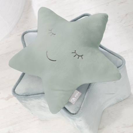 Coussin Étoilé en Peluche pour Enfant - ROBA Style - Vert Givré - 0 mois et plus VERT 2 - vertbaudet enfant 