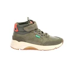 Chaussures-Chaussures garçon 23-38-Baskets, tennis-KICKERS Baskets basses Runrun High kaki