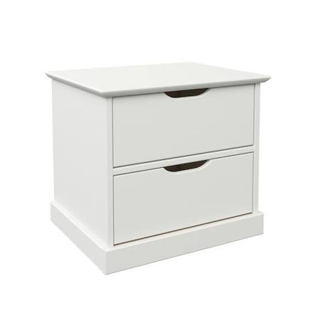 Chevet effet bois blanc Leopold BLANC 2 - vertbaudet enfant 