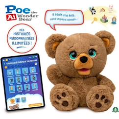 Jouet-Premier âge-Peluche interactive - GIOCHI PREZIOSI - Ours créateur d'histoires Poe - À partir de 4 ans - LAY00