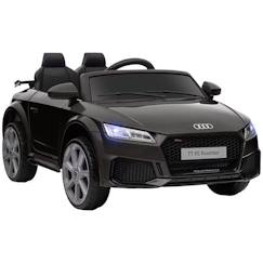 Jouet-Jeux de plein air-Véhicule électrique enfant Audi TT RS 12 V 35 W V. max. 5 Km/h télécommande effets sonores + lumineux noir 123x71x49cm Noir