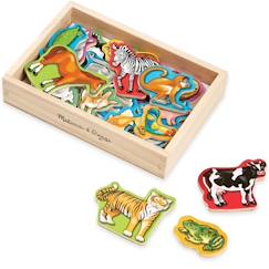 -MELISSA & DOUG 21 Aimants Animaux En Bois