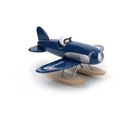 -Jouet en bois hydravion de la Police - VILAC - Bleu - L 23 x H 26 x P 10 cm