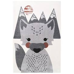 Linge de maison et décoration-Décoration-Tapis-Tapis enfant Mr fox tissé main polypropylène multico 120x170 - Nattiot