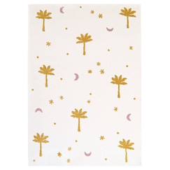 Linge de maison et décoration-Décoration-Tapis-Tapis enfant petits palmiers LITTLE PALM MIEL - Nattiot