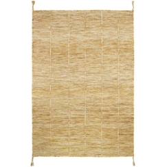 Linge de maison et décoration-Décoration-Tapis Coton Lhena Jaune Brun par Nattiot - 120 x 170 cm - Jaune