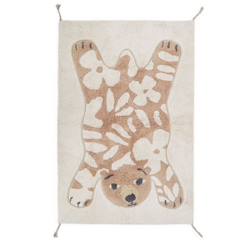 -Tapis enfant coton lavable - NATTIOT - FLOWERBEAR