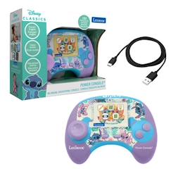 Jouet-Power Console® Stitch console de jeux éducative parlante bilinque avec 100 activités et un écran 2,8" en français et anglais