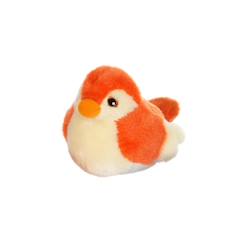 Jouet-Premier âge-Peluches-Oiseau sonore birdies 14 cm - orange