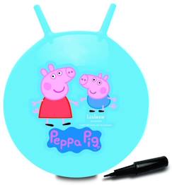 Jouet-Balle à sauter - Peppa Pig - Balle Sauteuse Gonflable - 45cm - Design Peppa Pig - Sécurisée