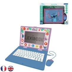 Jouet-Jeux éducatifs-Ordinateur éducatif bilingue Stitch avec 170 activités (EN/FR)