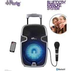 Jouet-Bluetooth® Karaoke Audio System 8’’ avec roulettes, lumières et micro