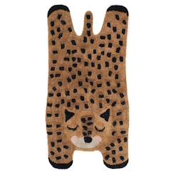 Jouet-Tapis enfant guépard LITTLE CHEETAH - 65 x 125 cm - Coton - Oeko Tex - Nattiot