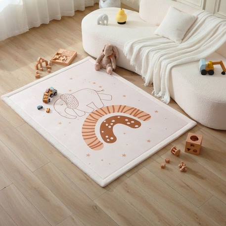 Tapis enfant à mémoire de forme CLOUD RAINBOW ELEPHANT 120x170 cm BEIGE 6 - vertbaudet enfant 