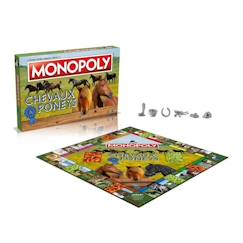 Jouet-Monopoly Chevaux et Poneys - Winning Moves - Jeu de plateau - Enfant - Jeu d'ambiance - Vert