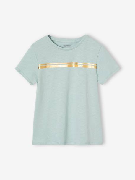 Fille-T-shirt de sport Basics fille rayures irisées placées