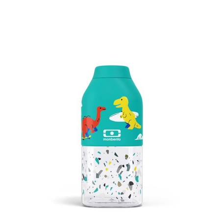 Fille-Accessoires-Autres accessoires-Bouteille d'eau enfant - MONBENTO - MB Positive S bleu Dino - 330 ml - Plastique réutilisable