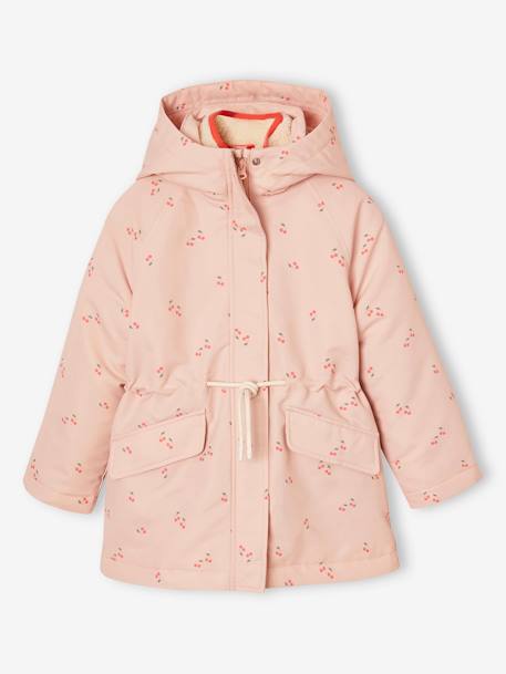 Parka 3 en1 fille rose pâle 1 - vertbaudet enfant 