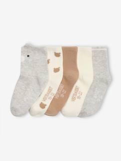 -Lot de 5 paires de chaussettes « ourson » bébé