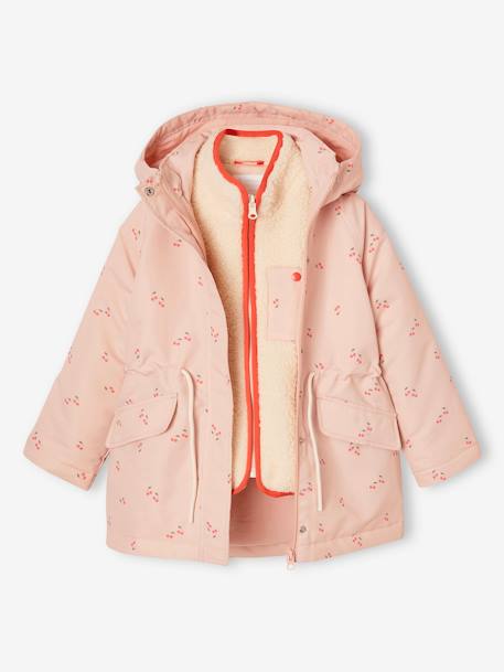 Parka 3 en1 fille rose pâle 3 - vertbaudet enfant 