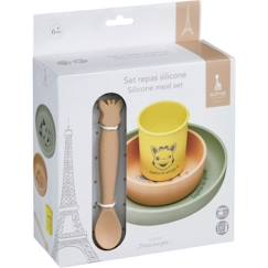 Puériculture-Set de repas silicone vulli Sophie la Girafe