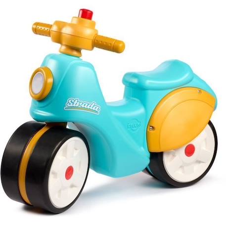 Scooter 1er âge - FALK - Stada - Jaune et bleu - Klaxon manuel - Roues silencieuses - Dès 12 mois - 100% Fabriqué en France BLEU 1 - vertbaudet enfant 