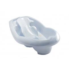 Puériculture-Toilette de bébé-Baignoire ergonomique lagon - 95,5 x 53 x 27 cm - Fleur bleue - THERMOBABY