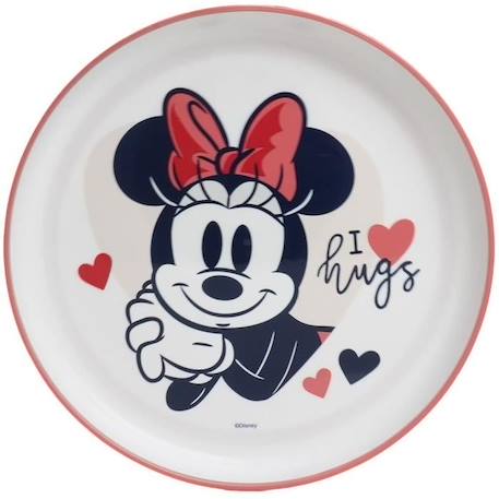 Pack repas 2ème age THERMOBABY MINNIE - 3 Assiettes + un gobelet + 1 cuillère ROSE 3 - vertbaudet enfant 