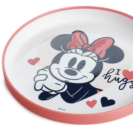 Pack repas 2ème age THERMOBABY MINNIE - 3 Assiettes + un gobelet + 1 cuillère ROSE 2 - vertbaudet enfant 